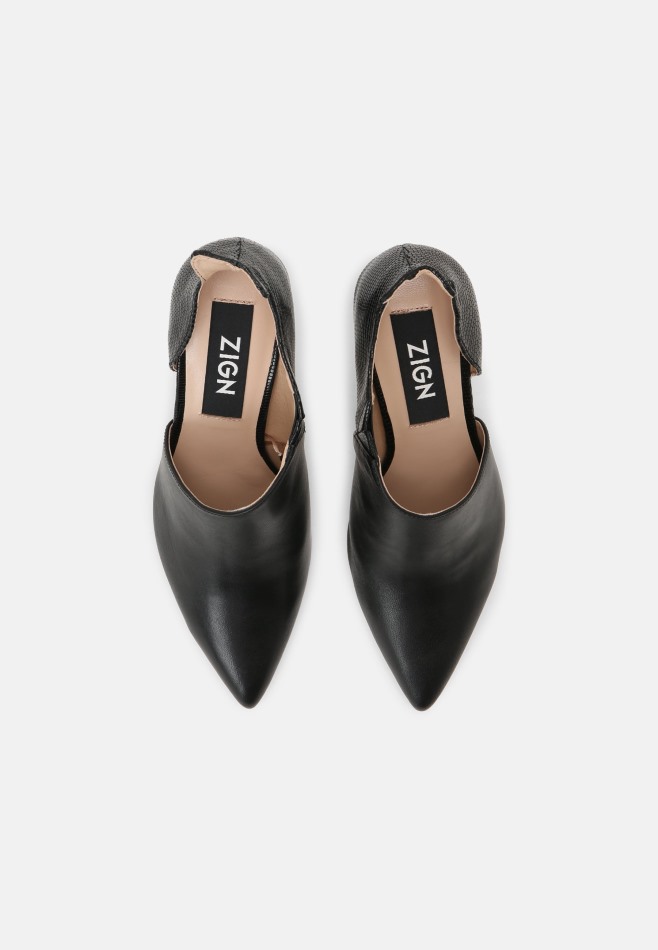 Gabor Noir | Cuir Exclusif - Talons Hauts